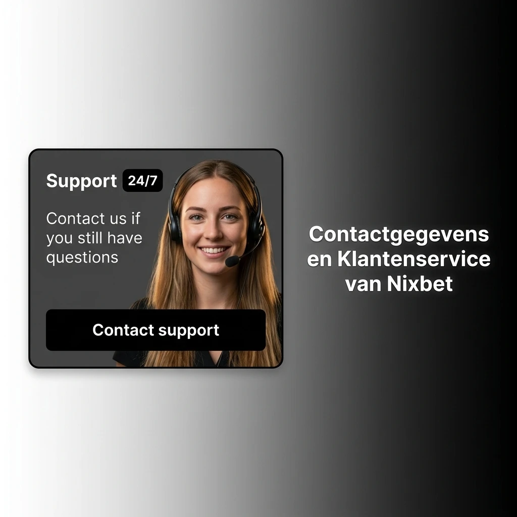 Nixbet klantenservice contactopties: live chat, e-mail en FAQ voor Nederlandse spelers, 24/7 beschikbaar