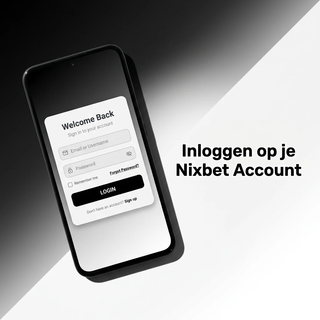 Stap-voor-stap inloggen op je Nixbet account via e-mail en wachtwoord met tweestapsverificatie