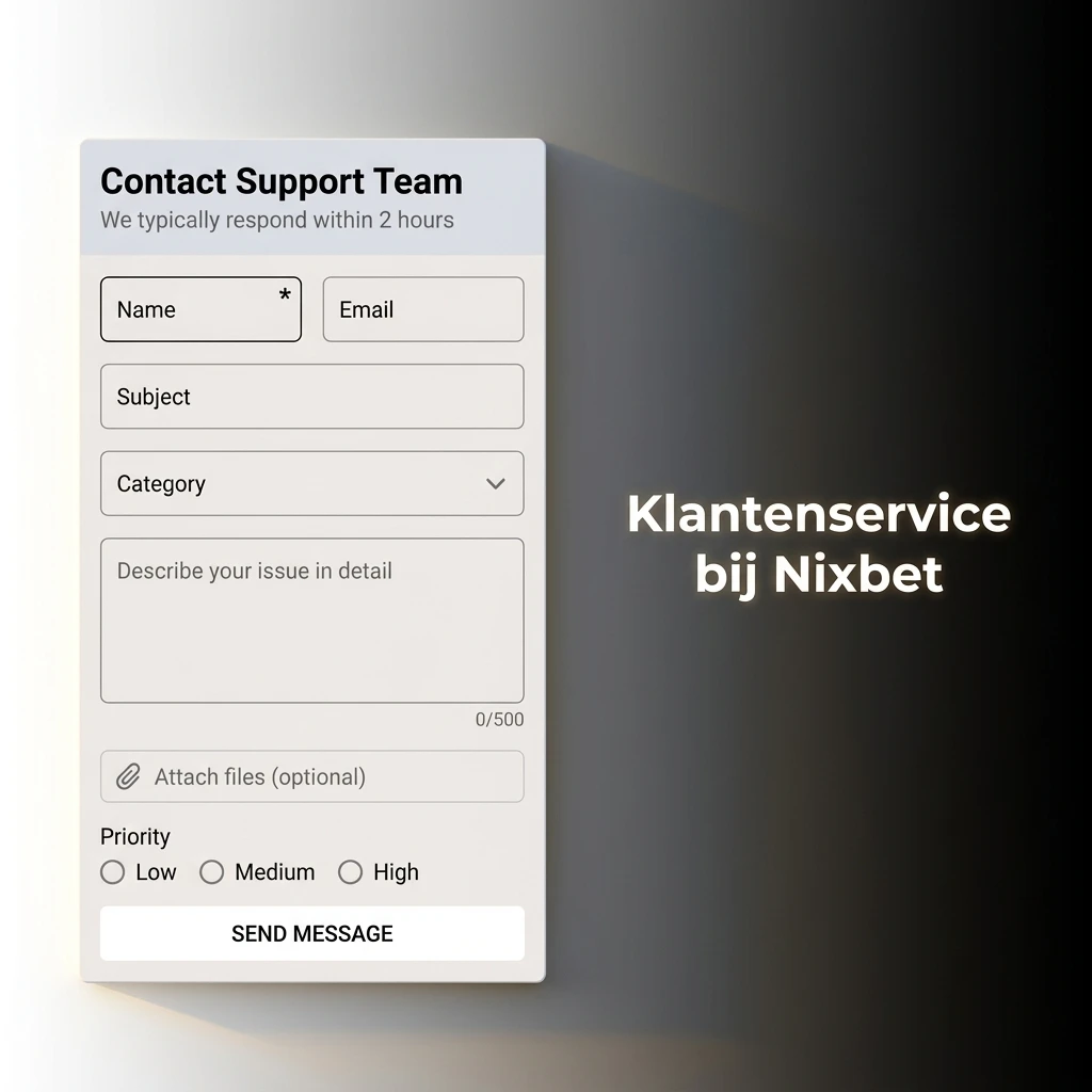 Nixbet klantenservice opties: live chat 24/7, e-mail, telefoon en FAQ beschikbaar in het Nederlands