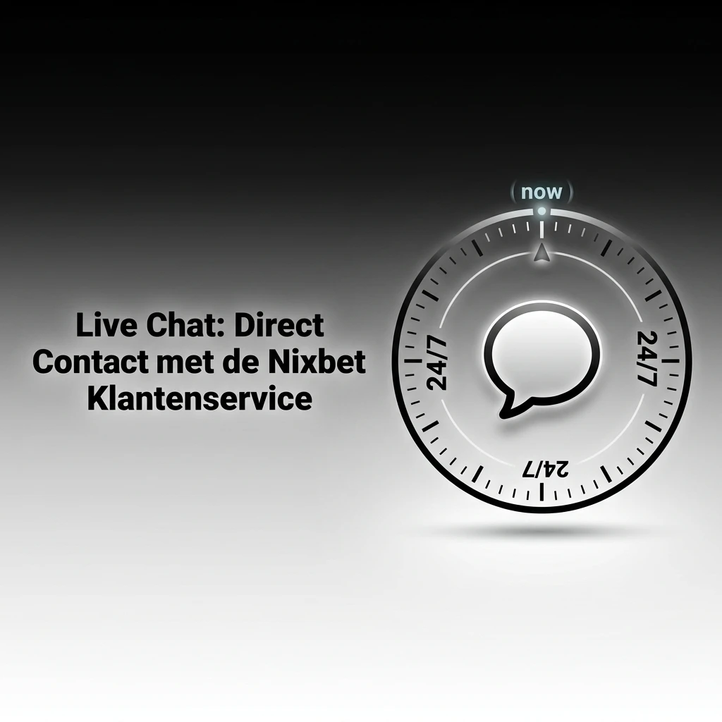 Nixbet live chat klantenservice – direct contact via website of app, 24/7 beschikbaar in Nederlands en Engels