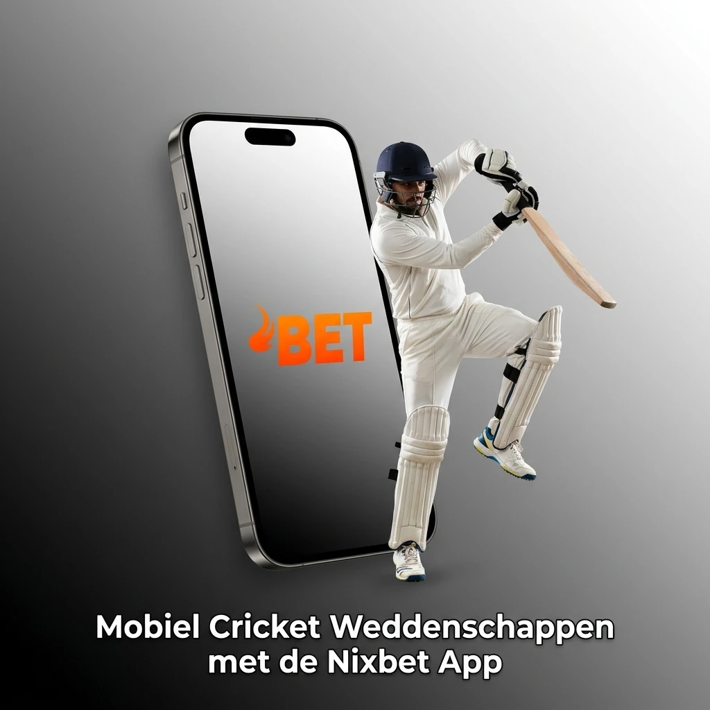 Nixbet mobiele app voor cricket weddenschappen op Android en iOS met live odds en accountbeheer