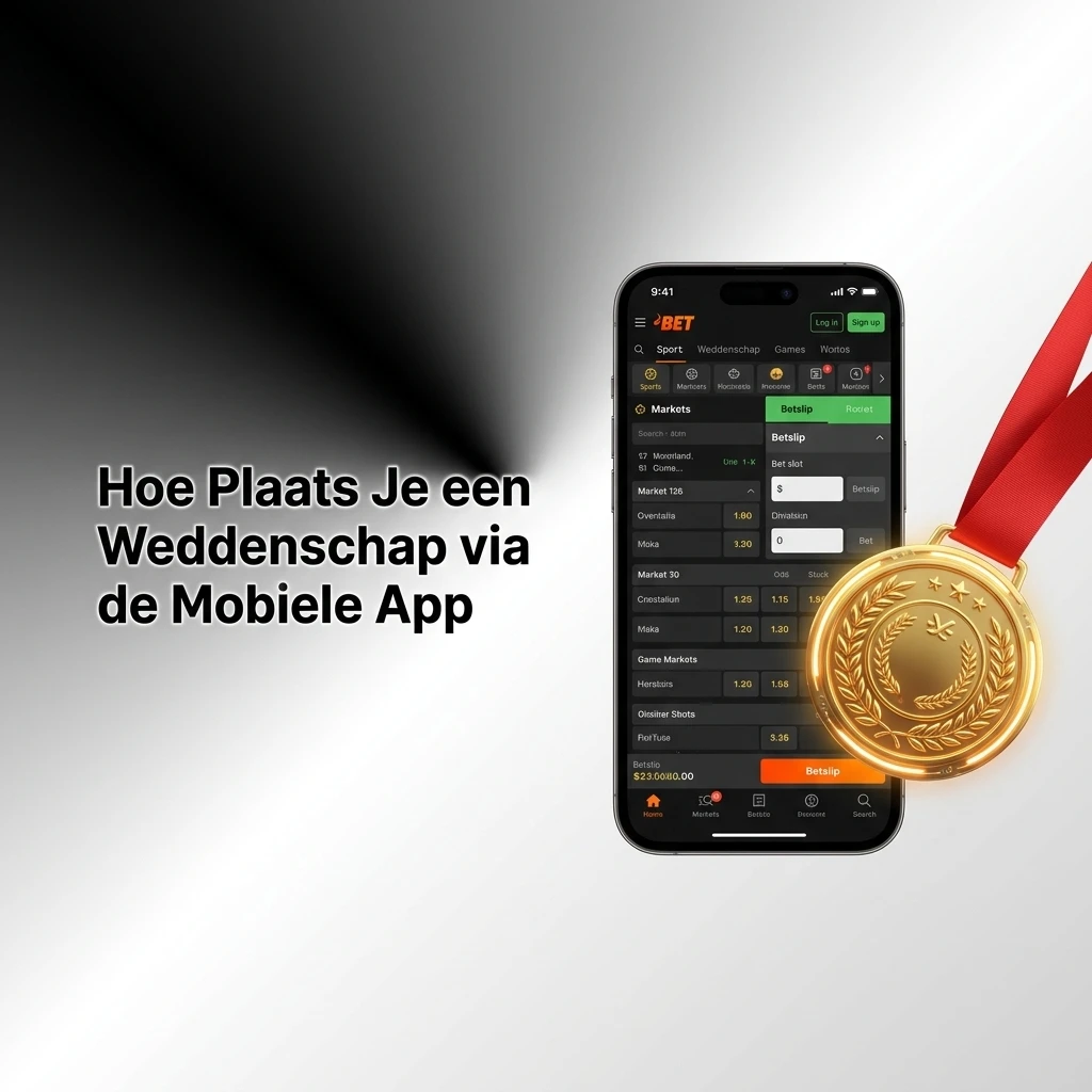 Stappen om een weddenschap te plaatsen via de Nixbet mobiele app met inzetbedrag en bevestiging
