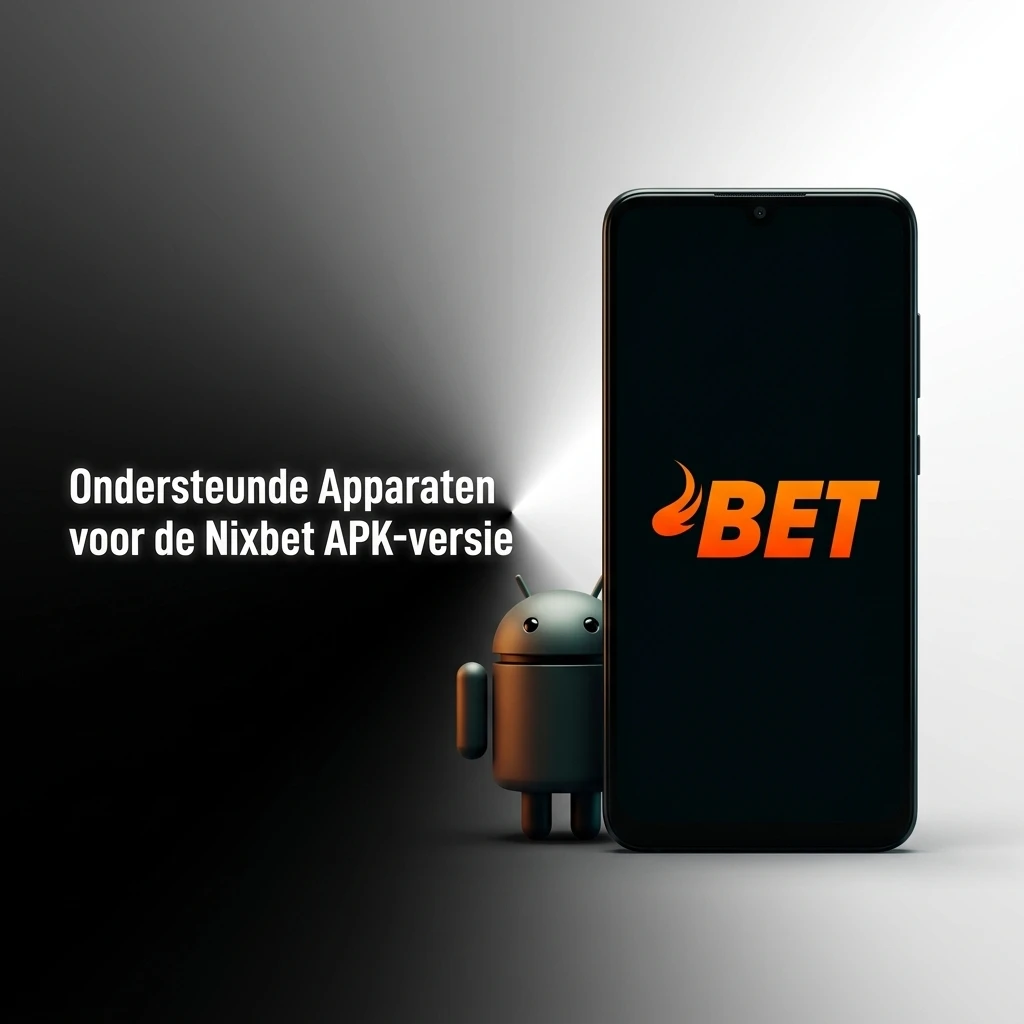 Overzicht ondersteunde Android-toestellen voor Nixbet APK, inclusief Samsung, Sony, Huawei en Xiaomi modellen