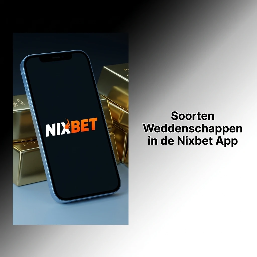 Overzicht van weddenschapssoorten in de Nixbet app: enkel, combi, systeem, live en handicap weddenschappen