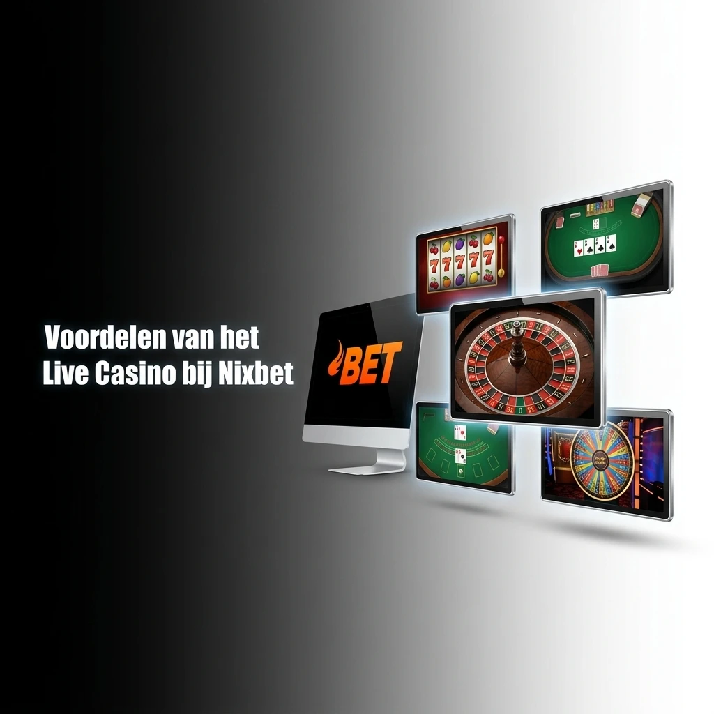 Voordelen van het live casino bij Nixbet met echte dealers, livechat en mobiele toegang via HD-stream